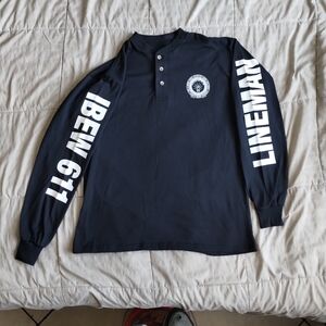 International Brotherhood of Electrical Workers ⚡ Long Sleeve LARGE Shirt NWOT